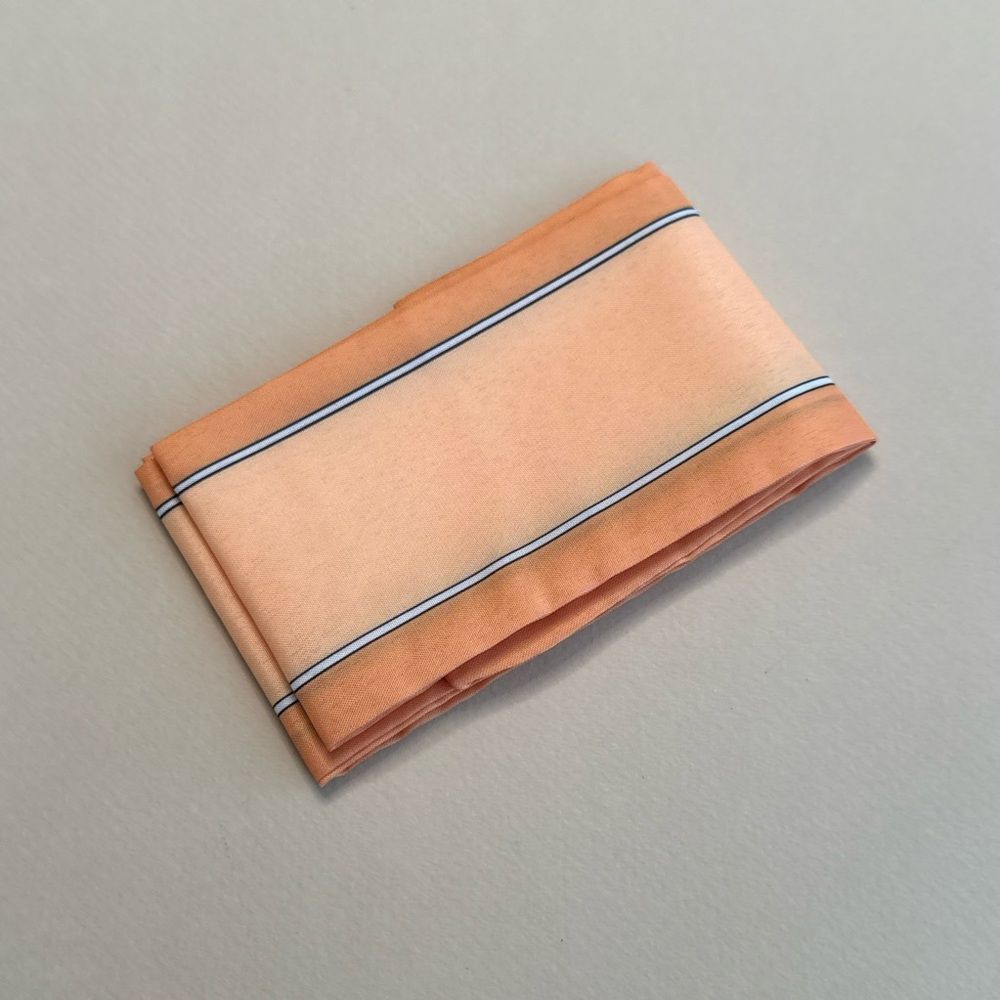 Boho orange scarf #2166
